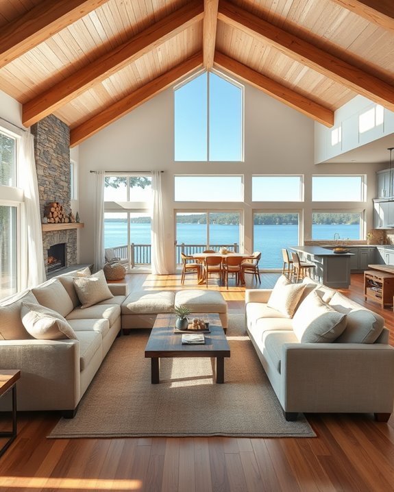 warm inviting open layout