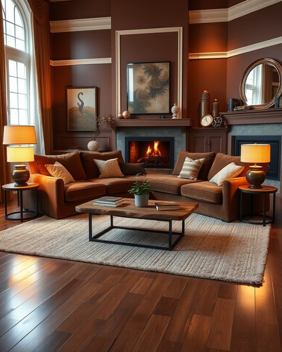 warm lighting enhances browns