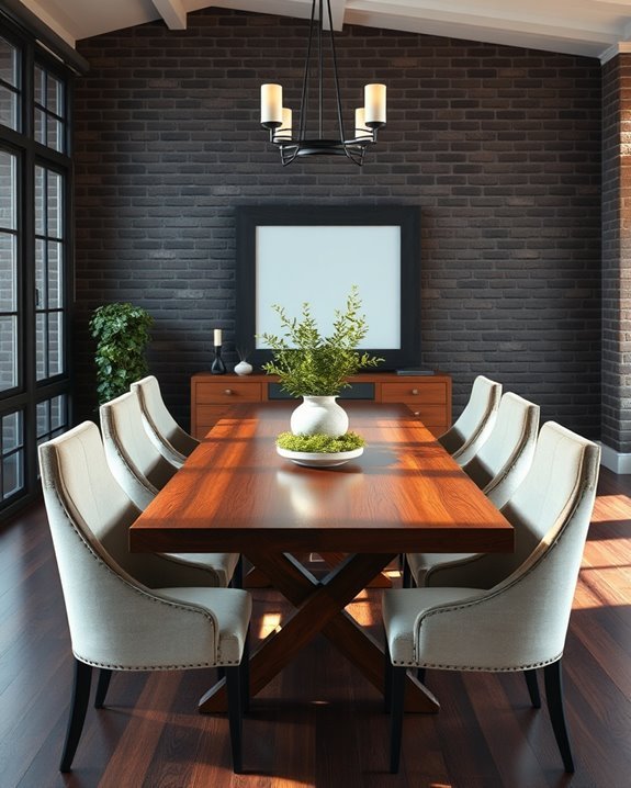 warm rustic industrial elegance