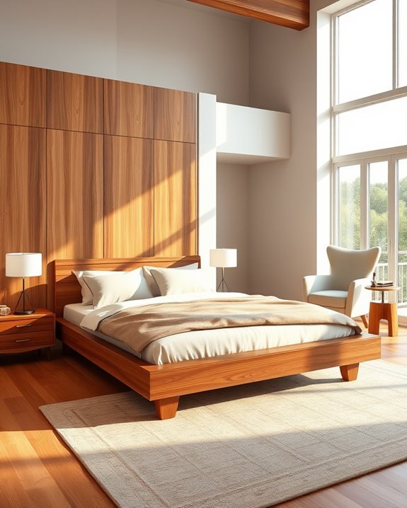 warm wood finishes enhance coziness