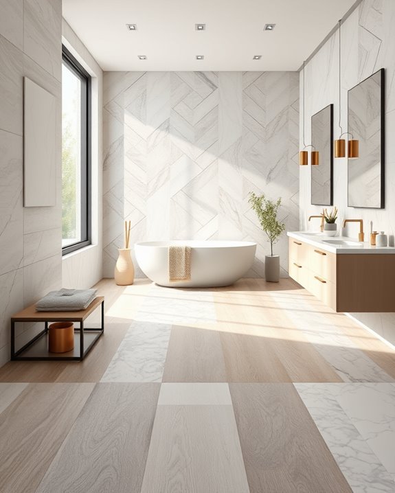 waterproof vinyl bathroom flooring