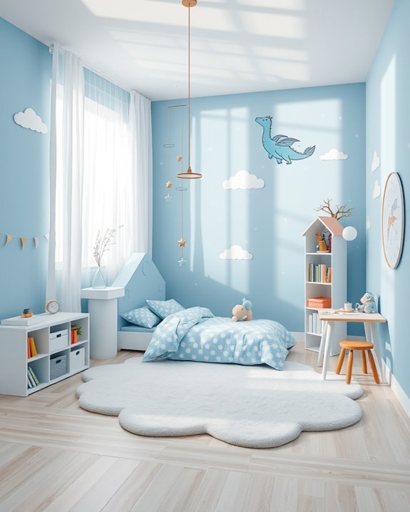 whimsical blue children s decor