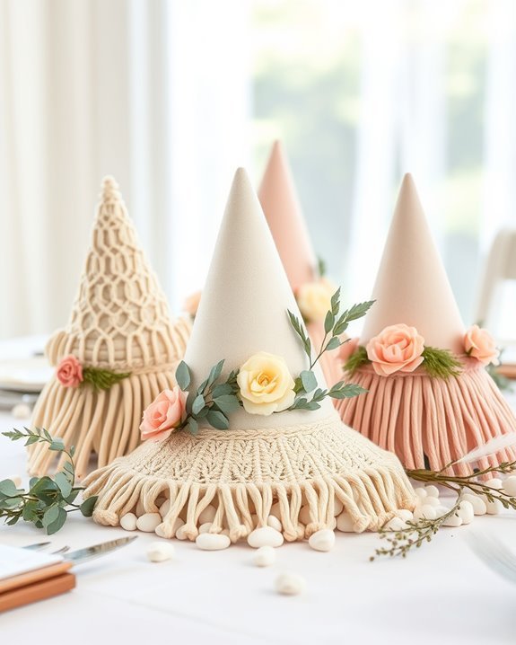 whimsical boho party hats