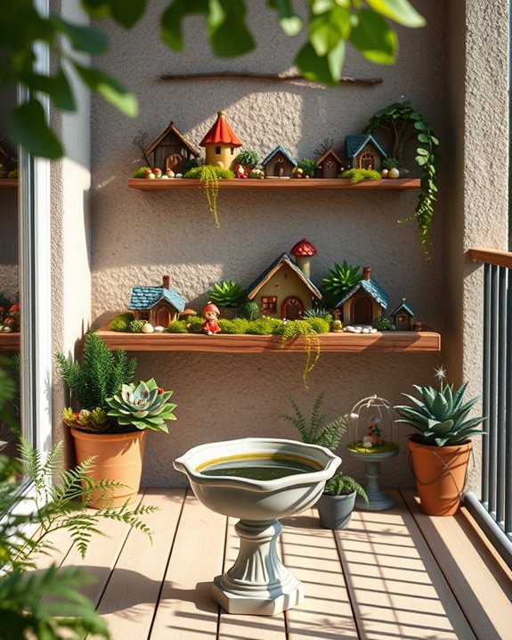 whimsical fairy garden display