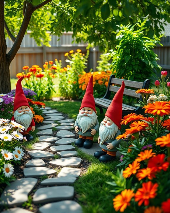 whimsical garden gnome decor