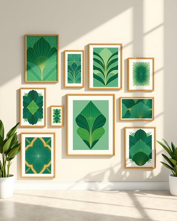 whimsical green art deco