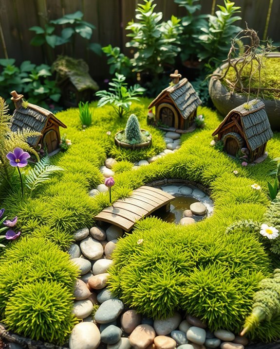 whimsical miniature fairy garden