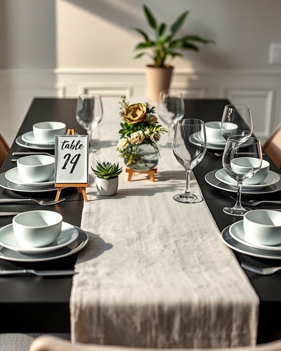 whimsical table number designs