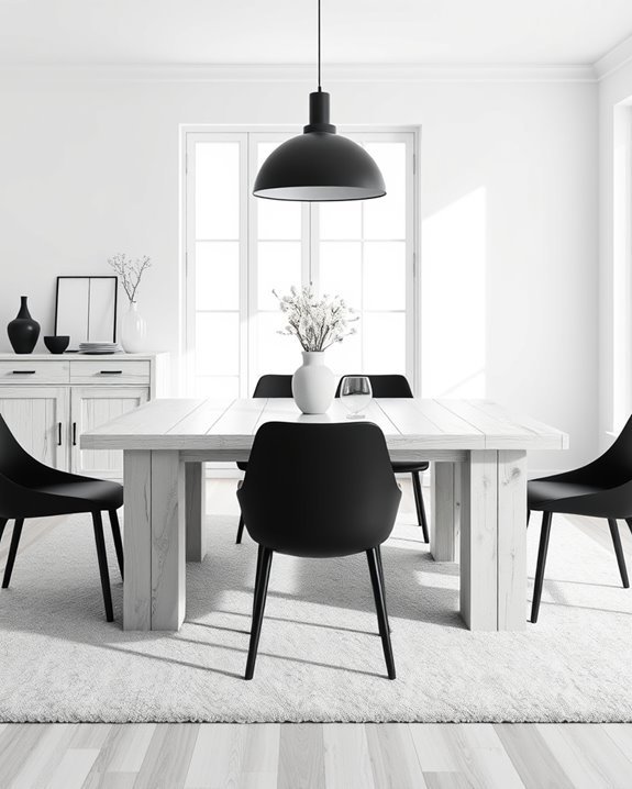whitewashed wood enhances elegance