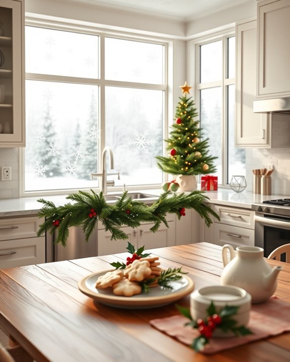 winter wonderland window decor