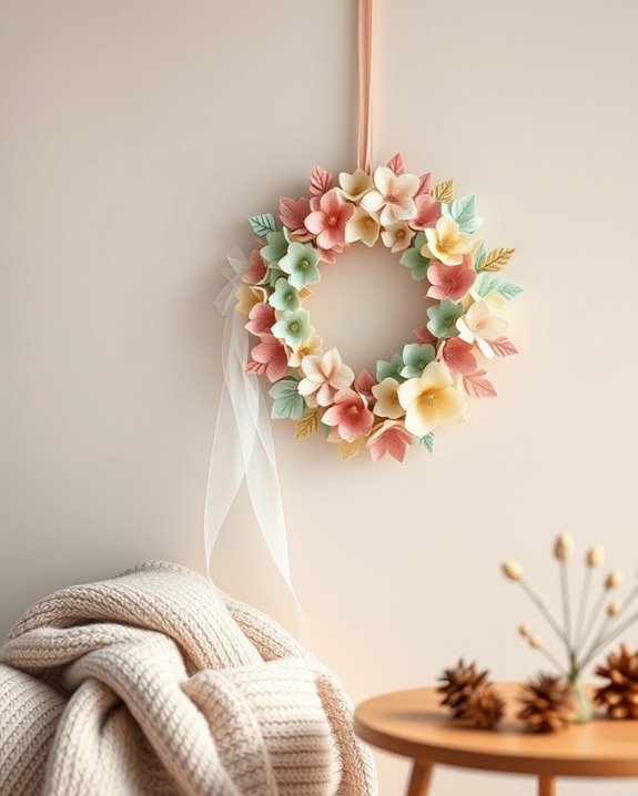 year round decorative paper wreaths