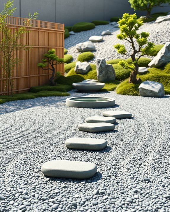 zen garden gravel design