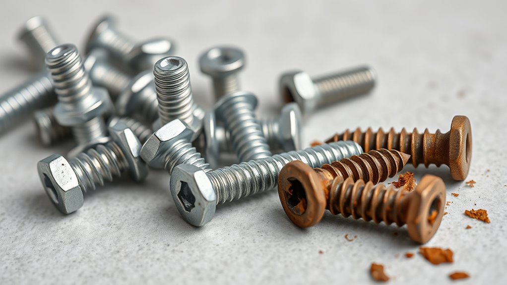 zinc screws are not completely rustproof